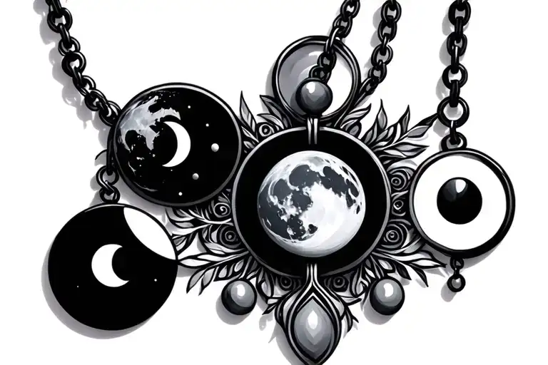 Moon Phases Necklace