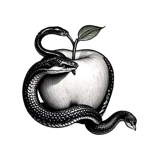 Snake And Apple