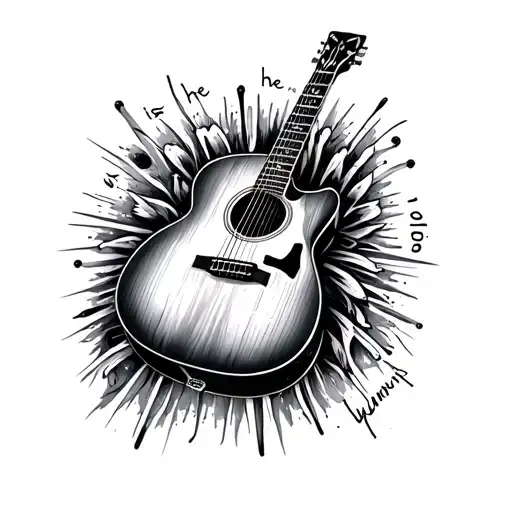 Is He Worthy Quote With Acoustic Guitar