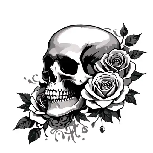 Skull And Roses