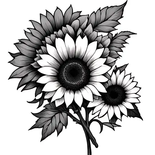 A Virgo Sign With Sunflowers