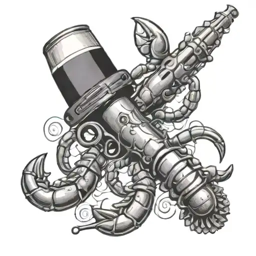Lobster Champagne Gun Bullet