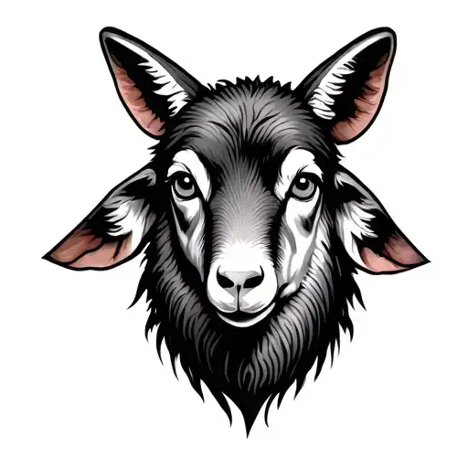 Lamb Head With Wolf Eyes