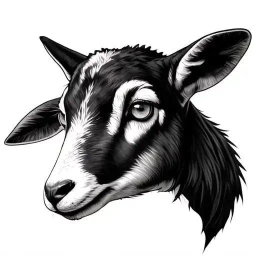 Lamb Head With Wolf Eyes