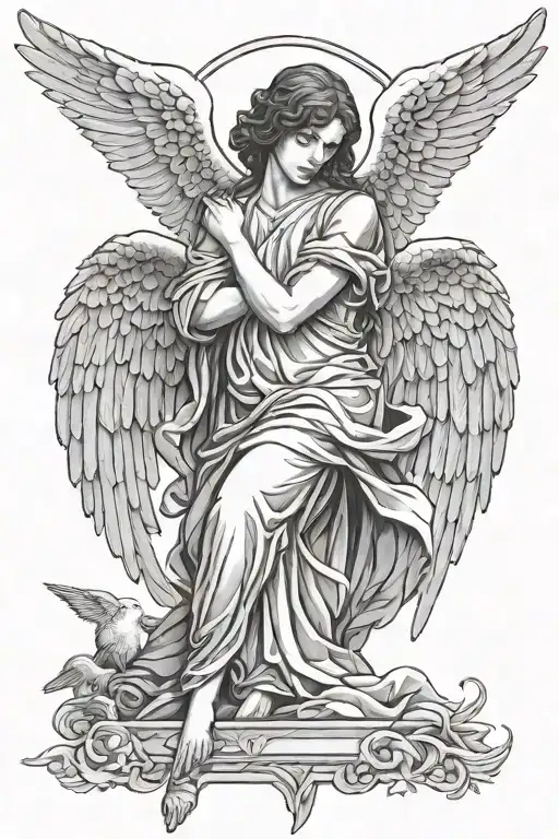 Angel With Wings No Face Or Hands