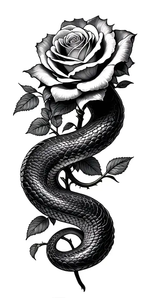 Black Fat Snake Roses