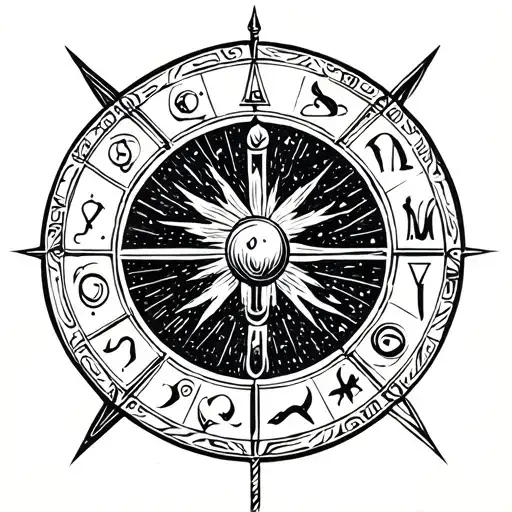 Zodiac Sign Picses Sagitarius Aquarius Astrology Sign Minimalist