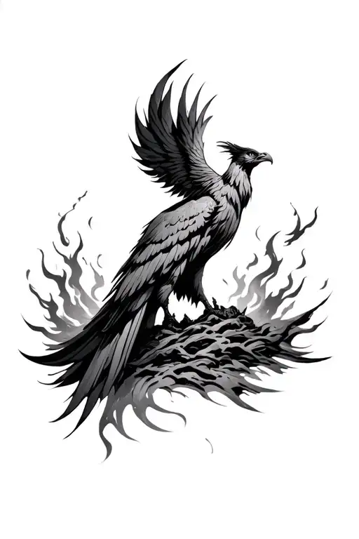 Phoenix Rising From The Ashes