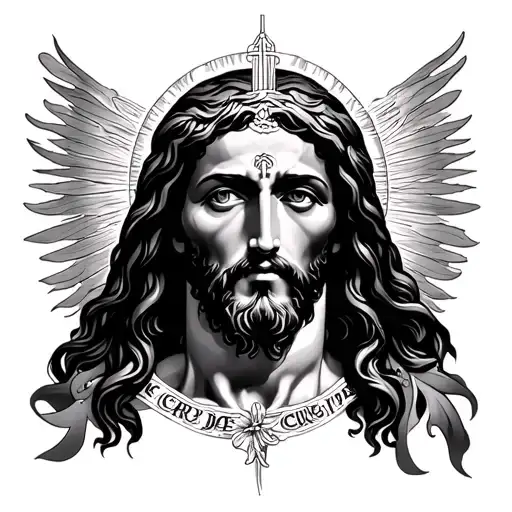 Japanese Fusion Full Arm With Cruz De Jesus Christ