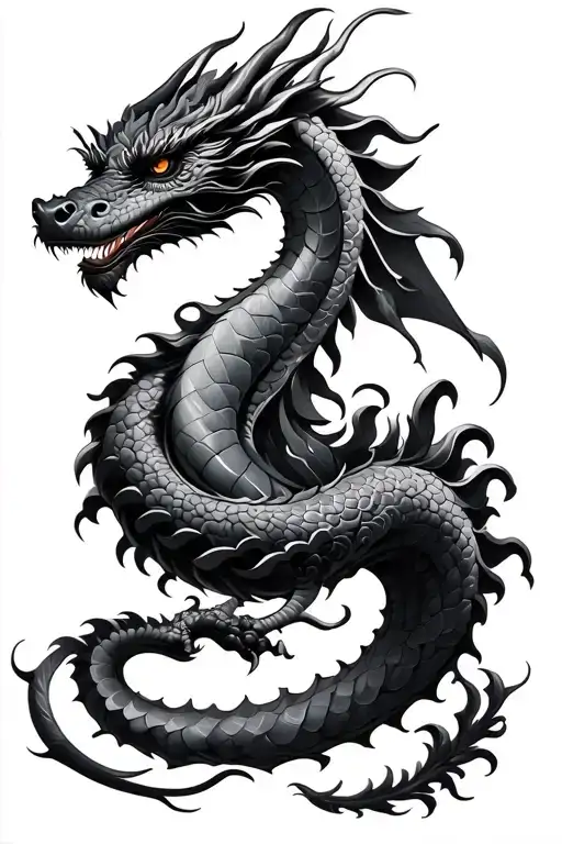 Magali Dragon Coiled