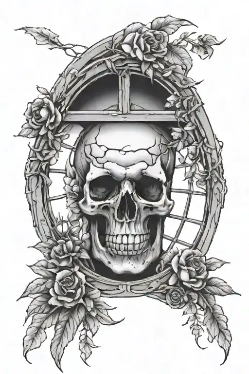 Window With Skull Soft Shading