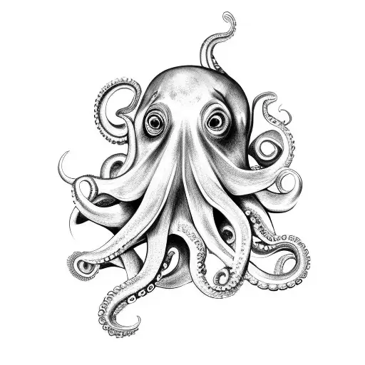 Octopus With Floral Arm