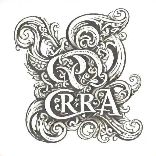 The Word Cra2y On The Front Of The Neck