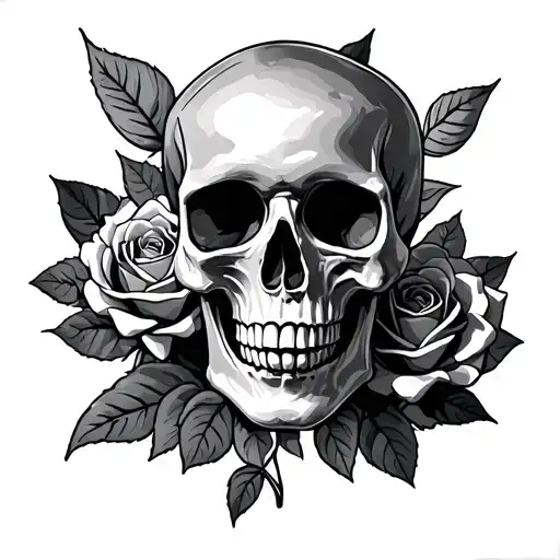 Skull And Roses