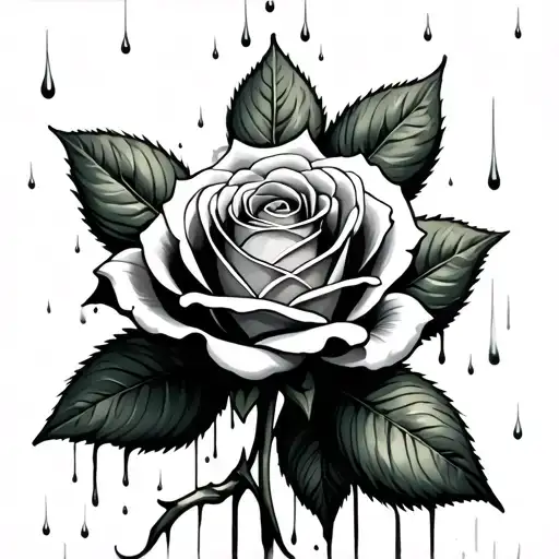 Rose With Cash Raining