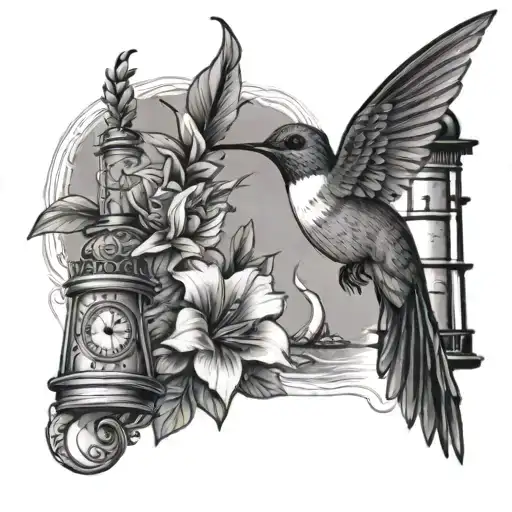 Hummingbird And Lighthouse