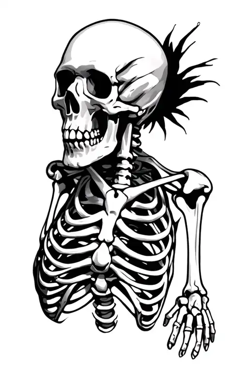 Black Death Skeleton