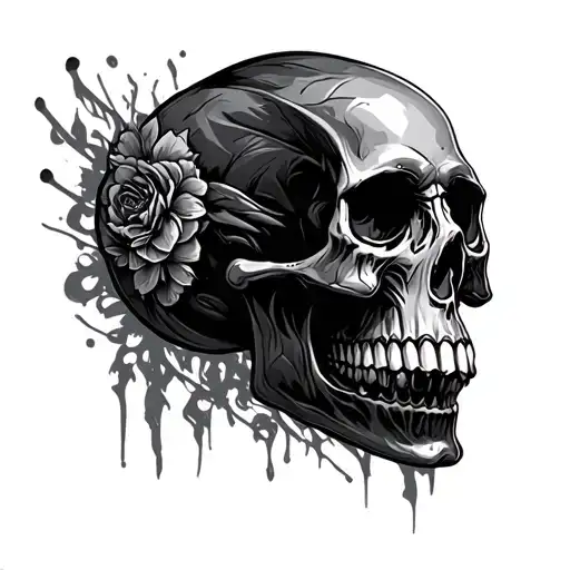 Black Skull Skull