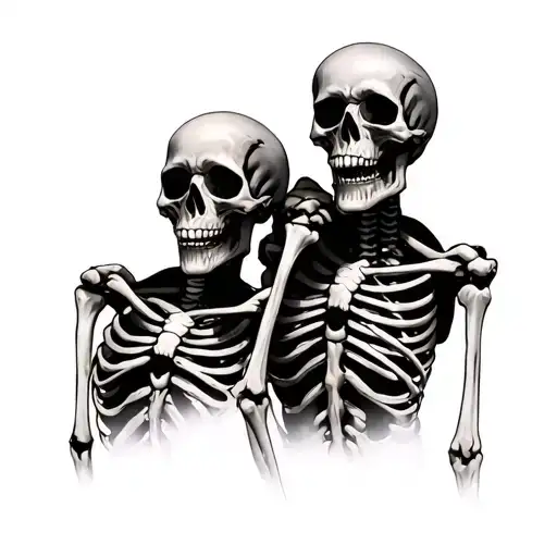 3 Black Plague Skeletons