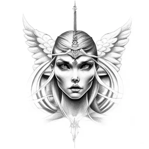 Una Cara Mitad Angel Y Mitad Demonio