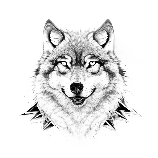 Angry Wolf Modern Traditional