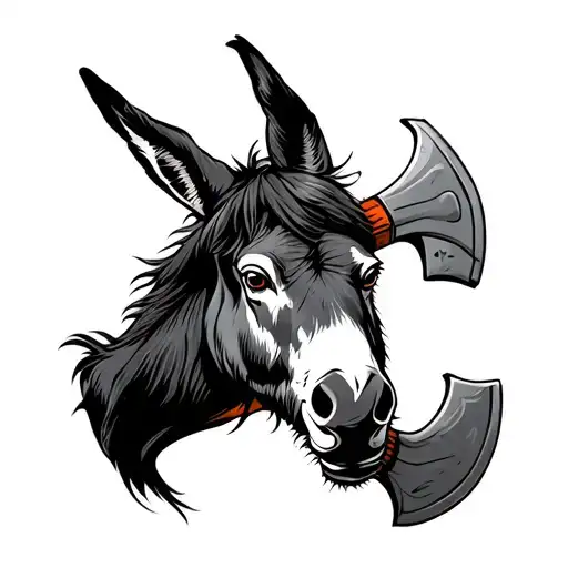 Donkey Firefighter Axe