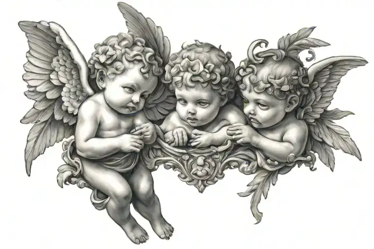 Cherub Boy And Girl