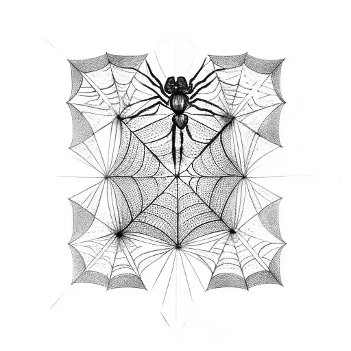 Spider Web Hour Glass