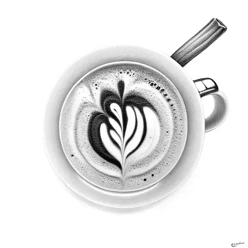 Coffee Cup Latte Art