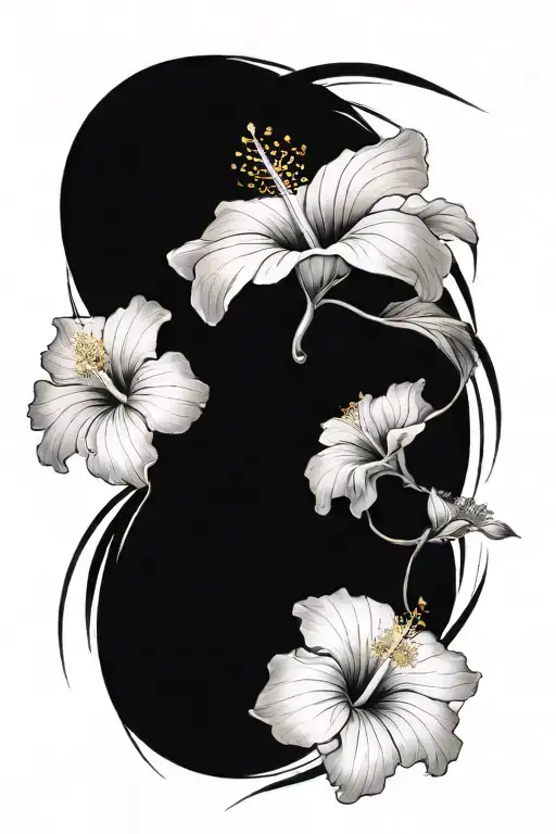 Hibiscus Flowers Growing