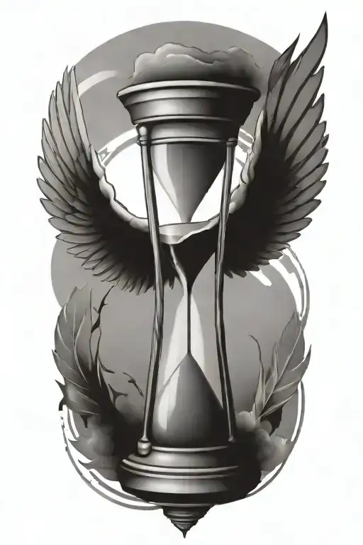 Hourglass With Wings