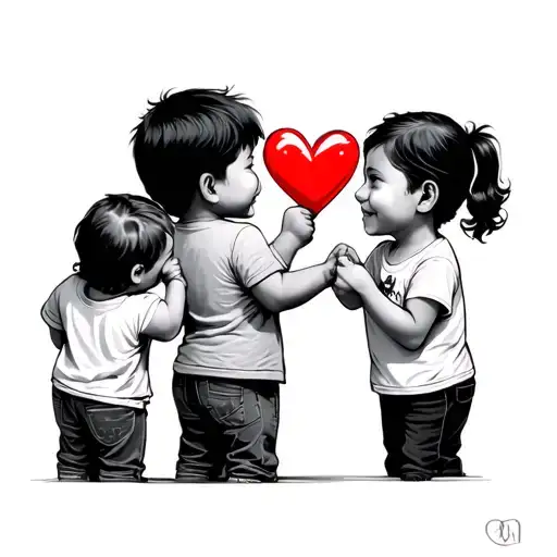 My 4 Kids Fist Bumping My Heart