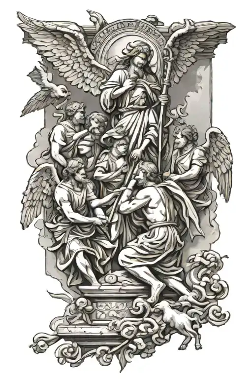 Angels Announcing The Birth Of Christ To The Shepherds