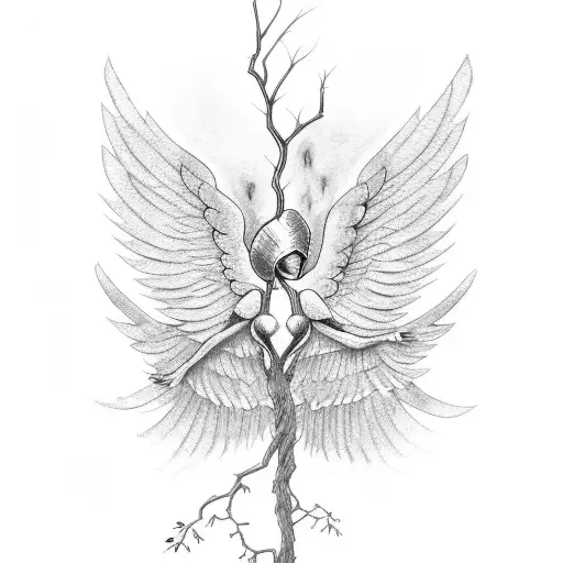 Tree With Wings And Candle