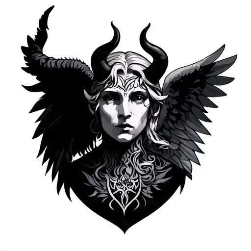 Devil And Angel Neck