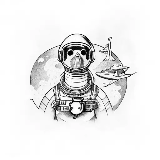 Astronaut And Diver Sleeve