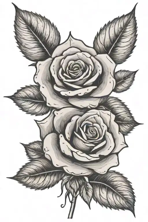 Rose With Name As The Stem