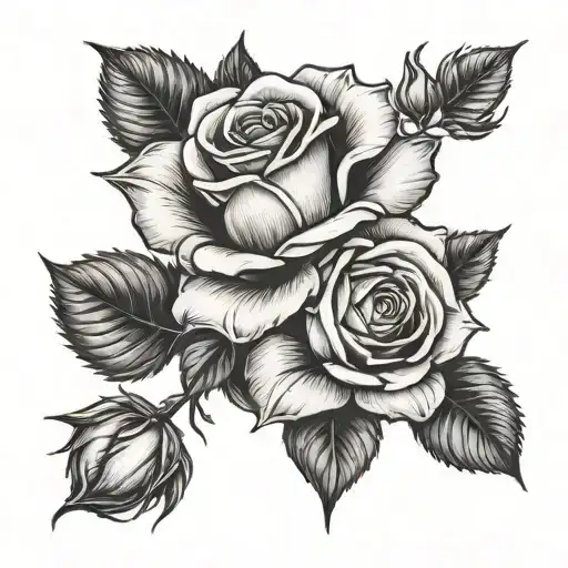 Rose With Name As Stem