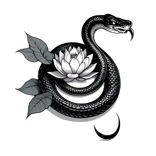 Snake Luna Lotus