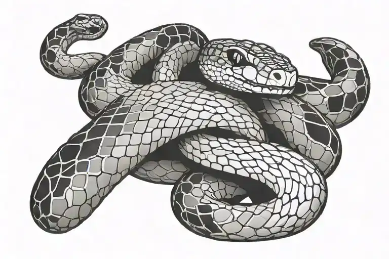 Snake Wrapped Hand Holding