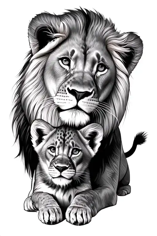 Lion And Cub