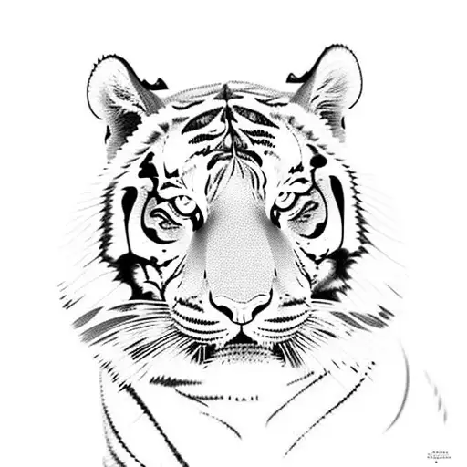 Tiger In A City Skyline