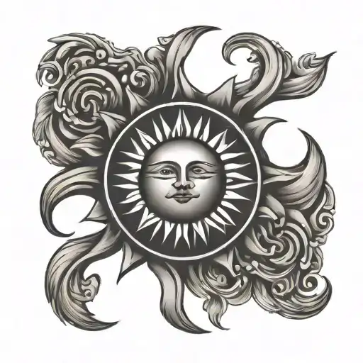 Sun With Small Letter A