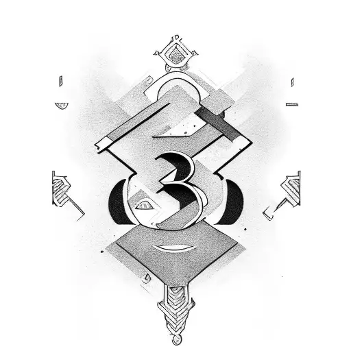 309 Number In Black Letter