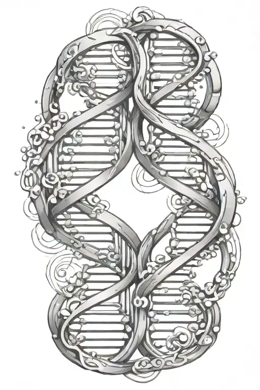 Two Dna Double Helix Intertwined With Histones To Make Two New Double Helix