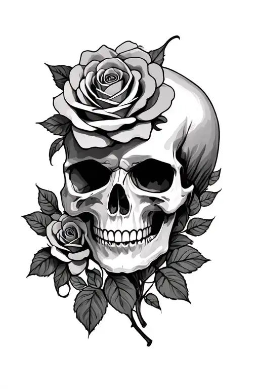 Skull And Roses