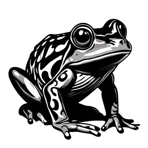 Tribal Frog Sitting