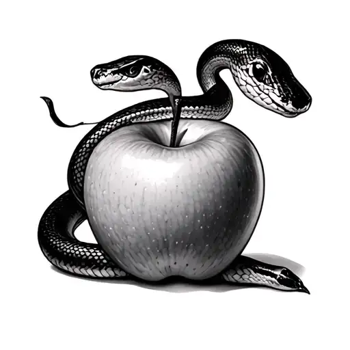 Snake And Apple