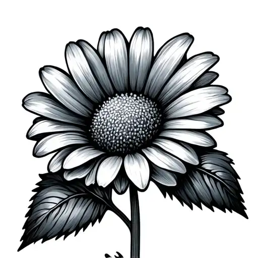 Sweat Pea And Daisy Flower