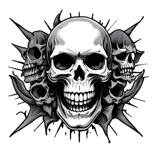 Misfits Band Skull
